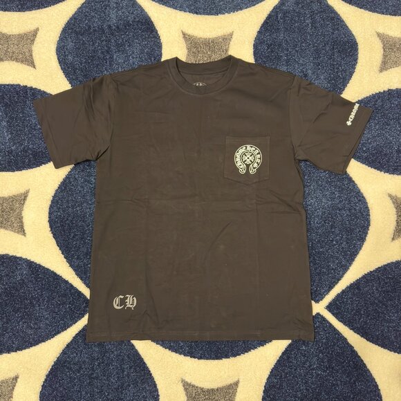 Chrome Hearts Cross Horseshoe Black T-Shirt Men’s Size Large - Picture 1 of 3
